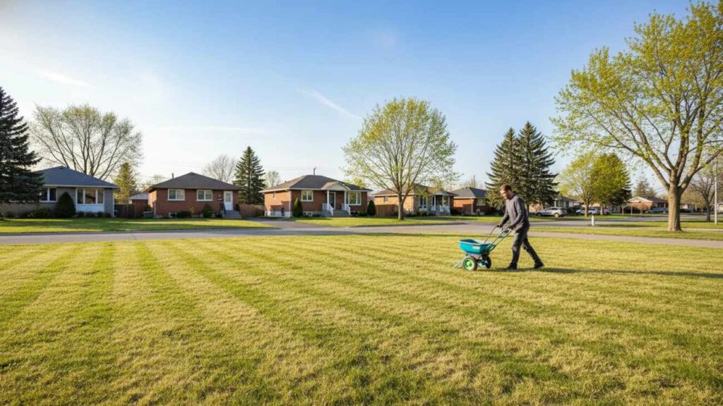 Pelouse à Québec : semer, fertiliser et entretenir au début de saison
